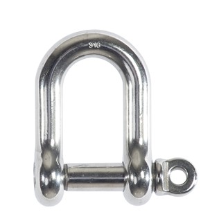 SHACKLE D STAINLESS 316 M22  